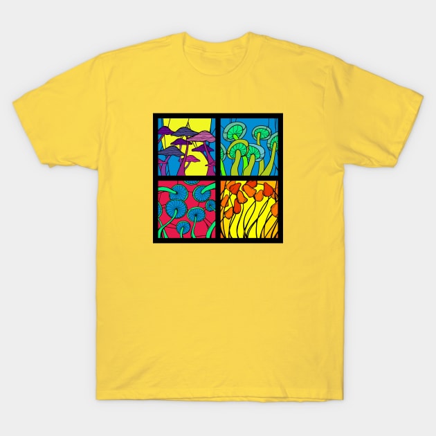 Mushrooms T-Shirt by bonlimon